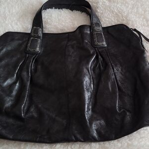 Francesco Biasia Black Tote with Leather Handles